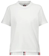 THOM BROWNE COTTON PIQUÉ T-SHIRT,P00579312