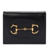 Gucci Horsebit 1955 Card Case Wallet In Black