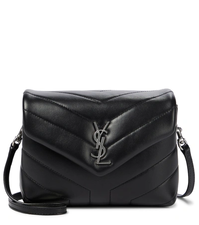 Saint Laurent Loulou Toy Leather Shoulder Bag In Black