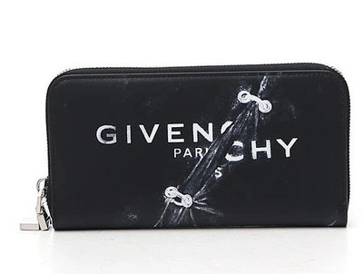 Givenchy Trompe L'ceil Zipped Wallet In Black