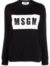 MSGM LOGO-PRINT COTTON SWEATER