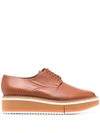 CLERGERIE CHUNKY LACE-UP LEATHER SHOES
