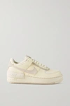NIKE AIR FORCE 1 SHADOW LEATHER SNEAKERS
