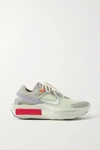 Nike Fontanka Edge Rubber-trimmed Mesh Sneakers In Gray
