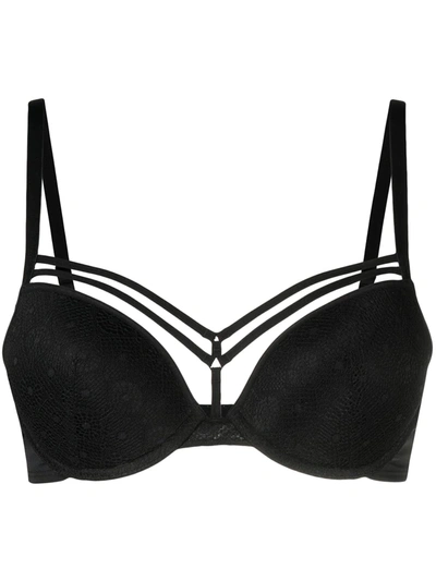 Marlies Dekkers Seduction Harness Push-up Bra In Black