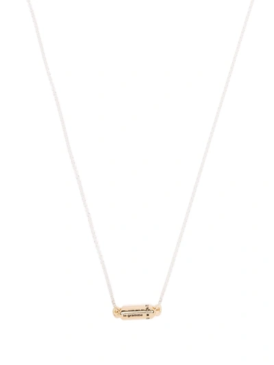 Le Gramme Capsule Pendant Necklace In Gold