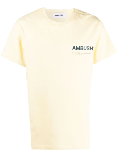 Ambush Mens Flan Atlantic D Logo-print Crewneck Cotton-jersey T-shirt M