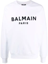 Balmain Black Sweatshirts Man Sweatshirt White Size Xl Cotton