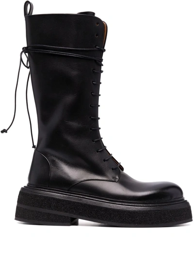 Marsèll Zuccone Lace-up Boots In Nero