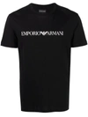 Emporio Armani T-shirt With Round Neck And Short Sleeves In Black