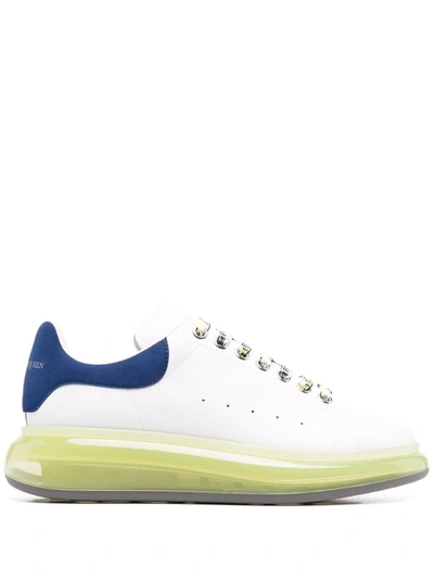 Alexander Mcqueen White & Yellow Oversized Trainers In 9433 Wh/in./pop Ye./