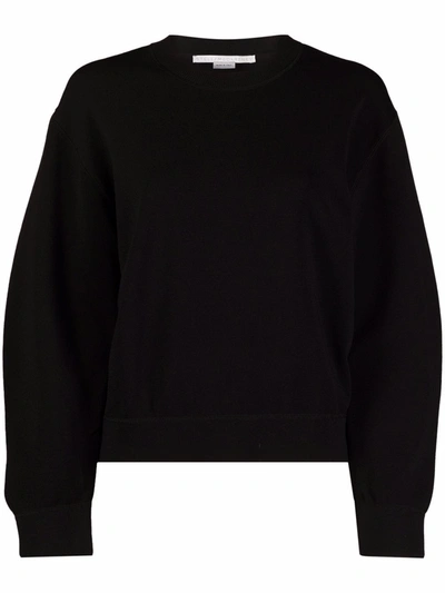 Stella Mccartney Compact Knit Sweatshirt In Black