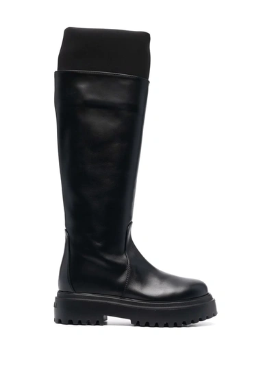 Le Silla Ranger Knee-high Boots In Schwarz