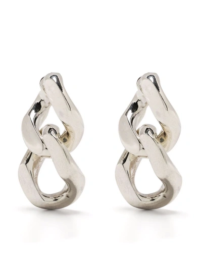 Bottega Veneta Sterling Silver Chains Earrings