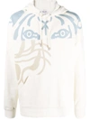 Kenzo K-tiger Seasonal Hoodie In Weiss