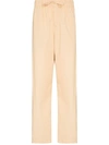 Tekla Beige Organic Cotton Pyjama Pants In Neutrals