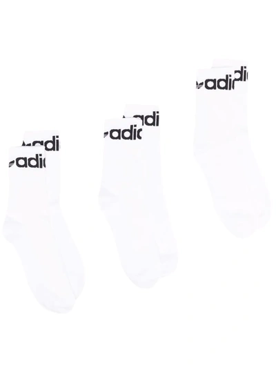 Adidas Originals Originals Three-pack Socks In White