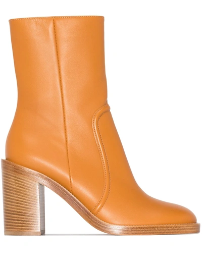 Gianvito Rossi River 85mm Ankle Boots In Brown