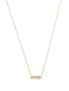 LE GRAMME 18KT YELLOW GOLD POLISHED CAPSULE PENDANT NECKLACE