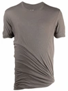 Rick Owens Twist Long Double Cotton Jersey T-shirt In 灰色