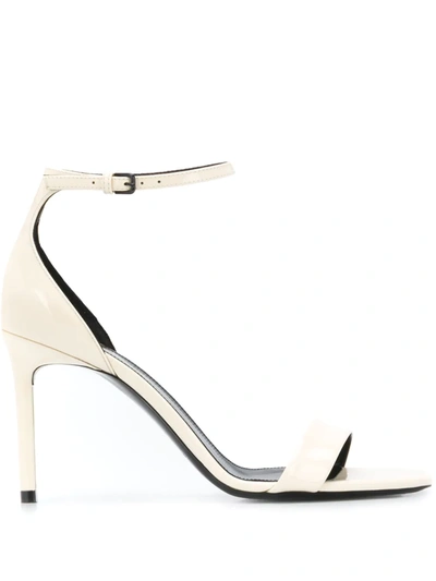 Saint Laurent Amber Sandals In Weiss