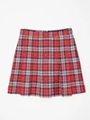 GUCCI GUCCI KIDS SQUARE G CHECKED PLEATED SKIRT