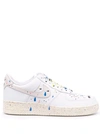 Nike Paint Splatter Air Force 1 Trainers In White