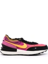 Nike Waffle One Suede And Leather-trimmed Mesh Sneakers In Rosa
