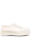 MARNI PABLO LACE-UP LEATHER SNEAKERS
