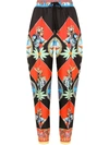 Dolce & Gabbana Carretto-print Twill Jogging Pants In Schwarz