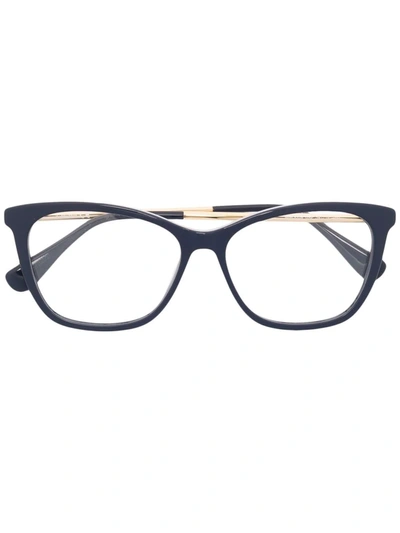 Max Mara Butterfly-frame Glasses In Blau