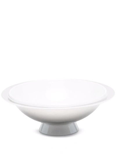 Fürstenberg Treasure Platinum Medium Bowl Cloche In Weiss