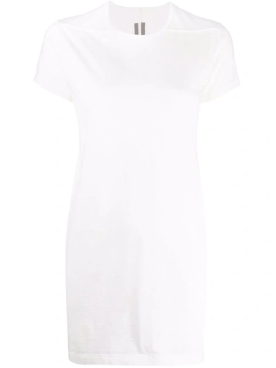 Rick Owens Long-line Fine-knit T-shirt In White