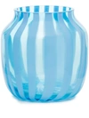 Hay Juice Striped Vase In Blue
