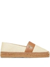 Jimmy Choo Dru Leather-trim Espadrilles In Neutrals