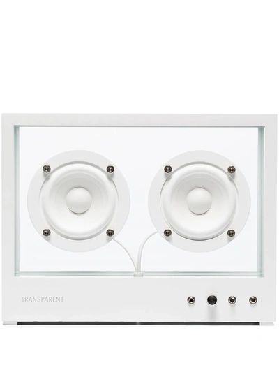 Transparent Sound Ab Small Transparent Speaker In White