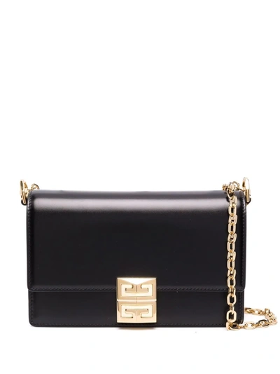 Givenchy 4g Small Leather Crossbody Bag In Black
