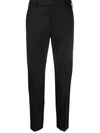 Pt01 Pantaloni Torino Virgin Wool Tailored Trousers In Black