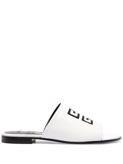 Givenchy 4g-motif Open-toe Sandals In White