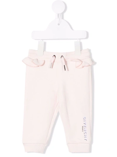 Givenchy Babies' 荷叶边饰运动裤 In Pink