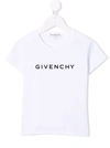 Givenchy Kids' Logo-print Short-sleeved T-shirt In White