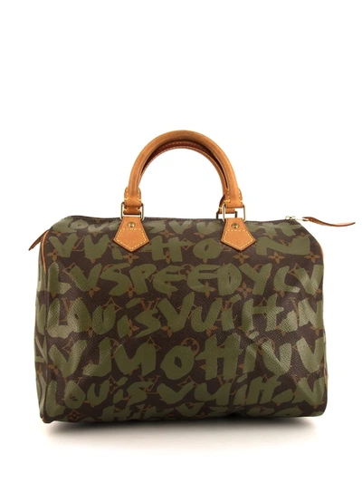 Pre-owned Louis Vuitton X Stephen Sprouse 2001  Speedy 30 Bag In Green