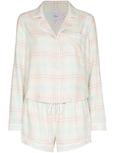 Rails Kellen Checked Pyjama Set In Neutrals