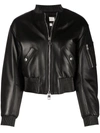 ALEXANDER MCQUEEN POLISHED-FINISH ZIP-FASTENING JACKET