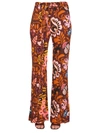 La Doublej Pants With Selva Print In Multicolor