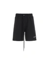 DOMREBEL DOMREBEL BERMUDA SHORTS,SWEATSHORTS BLACK