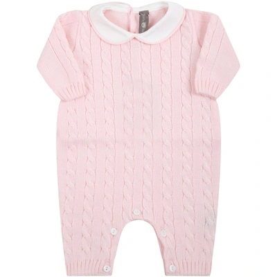 Little Bear Pink Babygrow For Baby Girl