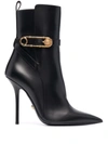 VERSACE SAFETY PIN HIGH-HEEL BOOTS
