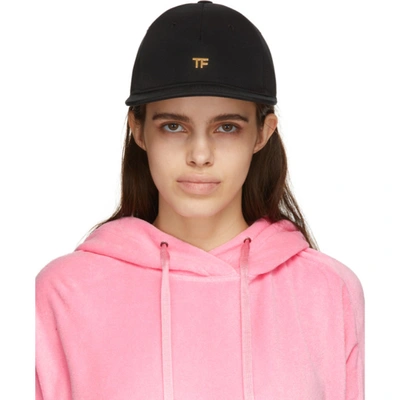 Tom Ford Logo-embellished Baseball Cap In Black