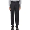 Ermenegildo Zegna Micronsphere Classic Fit Wool Dress Pants In Charcoal